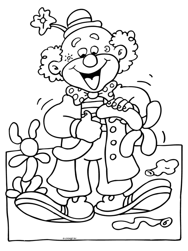 Kleurplaten Van Clowns
