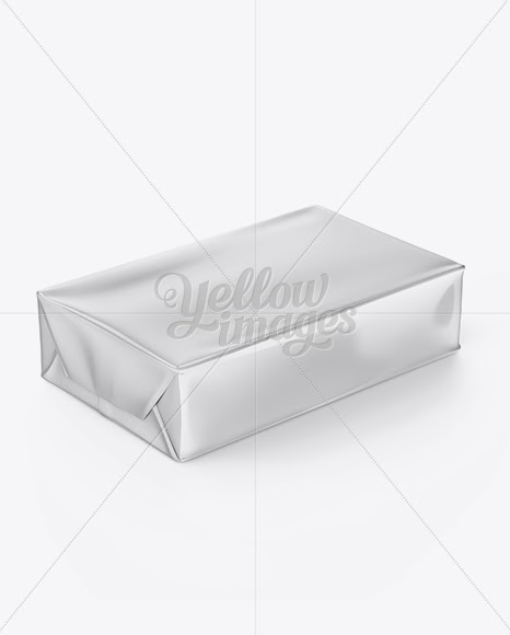 Download Download Glossy Butter Block Mockup - Half Side View (High ...