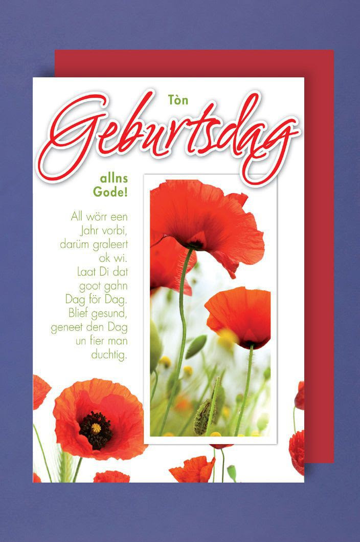 Geburtstag Glückwunsch Plattdeutsch