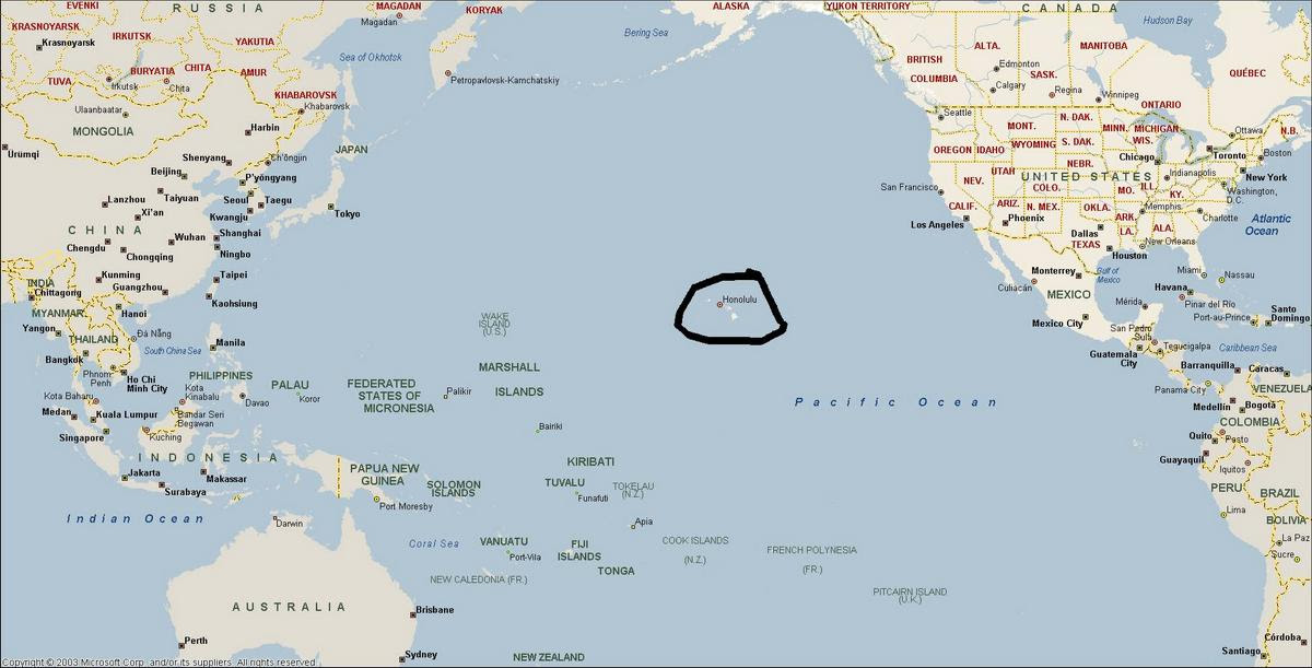 World Map Hawaii ~ CARMEN-MAIA