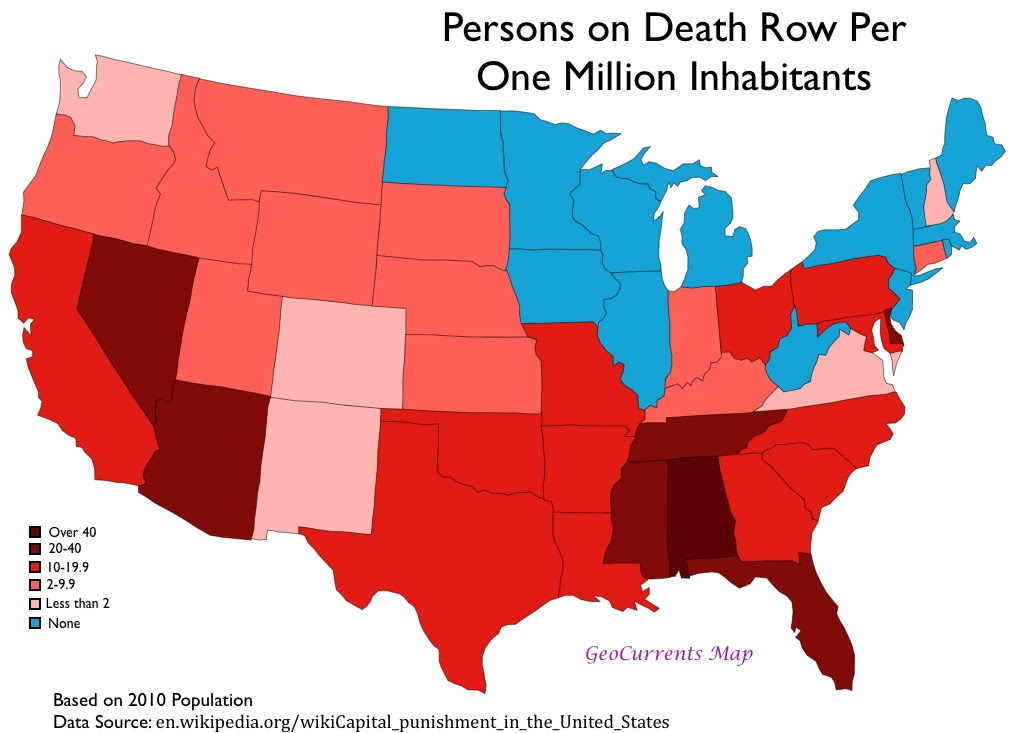 United States Death Penalty Map