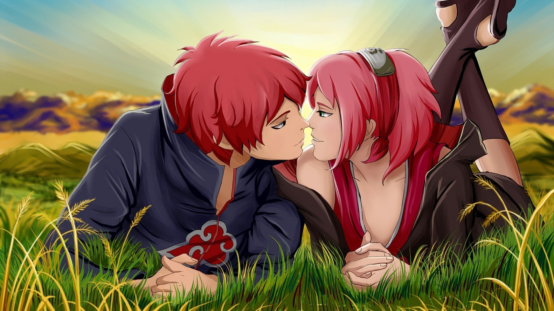 Cute Anime Couple Desktop Wallpapers | PixelsTalk.Net