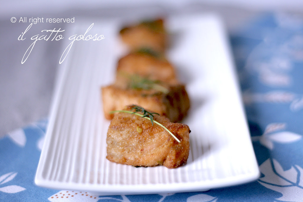 bocconcini di salmone profumati
