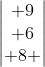 \begin{vmatrix} 9\\ 6\\ 8 \end{vmatrix}
