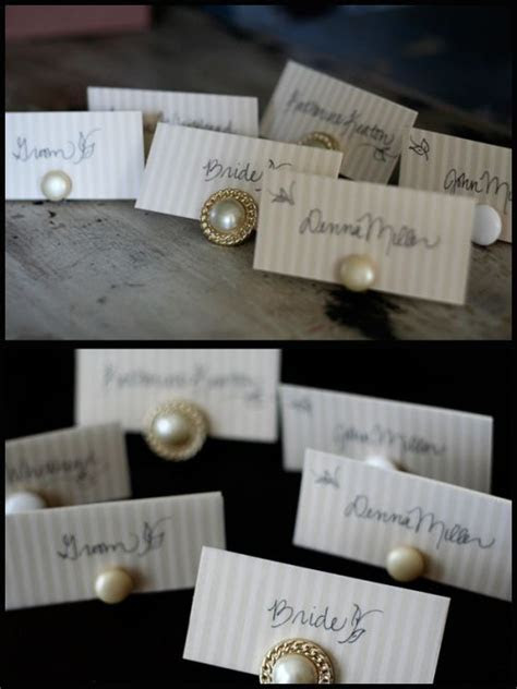 DIY clip on earring Place Card Holders Assigned Seating DIY clip on earring Place Card Holders Assigned Seating