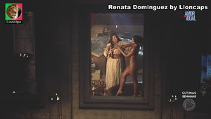 Renata Dominguez sensual na novela Rei Davi