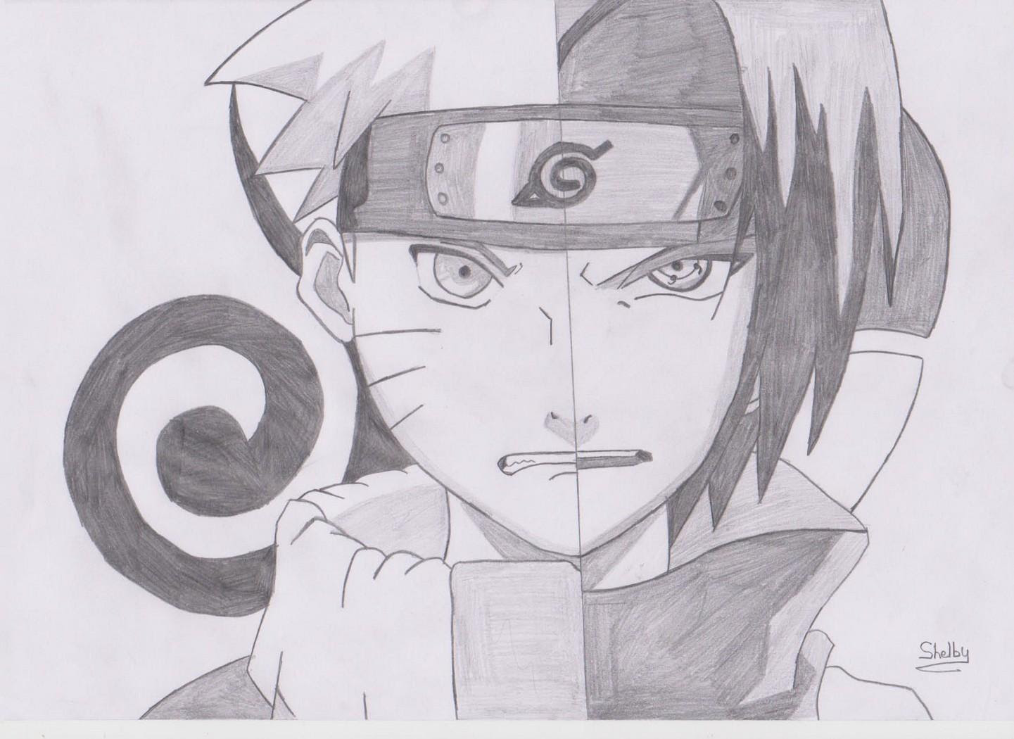 Dessin De Naruto Et Sasuke Facile Dessin de Manga: Sasuke Dessin Facile Manga Naruto