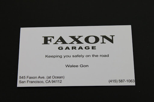 Auto Repair Shop «Faxon Garage», reviews and photos, 545 Faxon Ave, San Francisco, CA 94112, USA