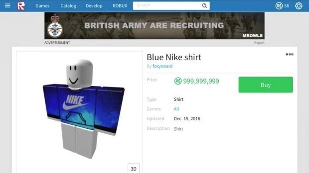 roblox shirts that cost 1 robux