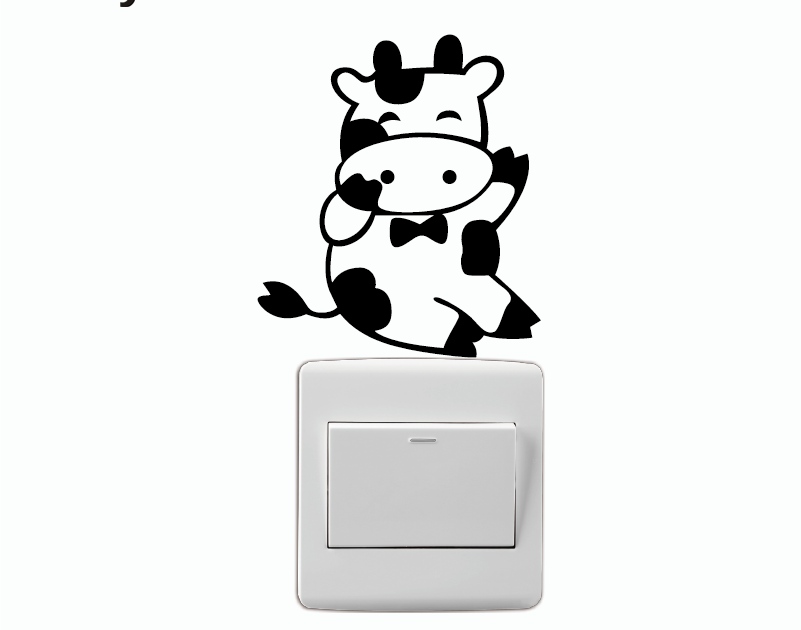 Gambar Kartun Sapi Lucu Hitam Putih - Paimin Gambar