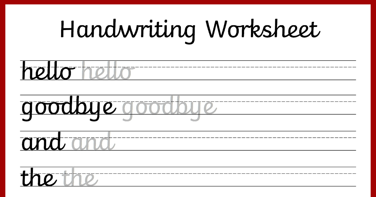 Nelson Handwriting Worksheets Printable - Nelson handwriting tracing