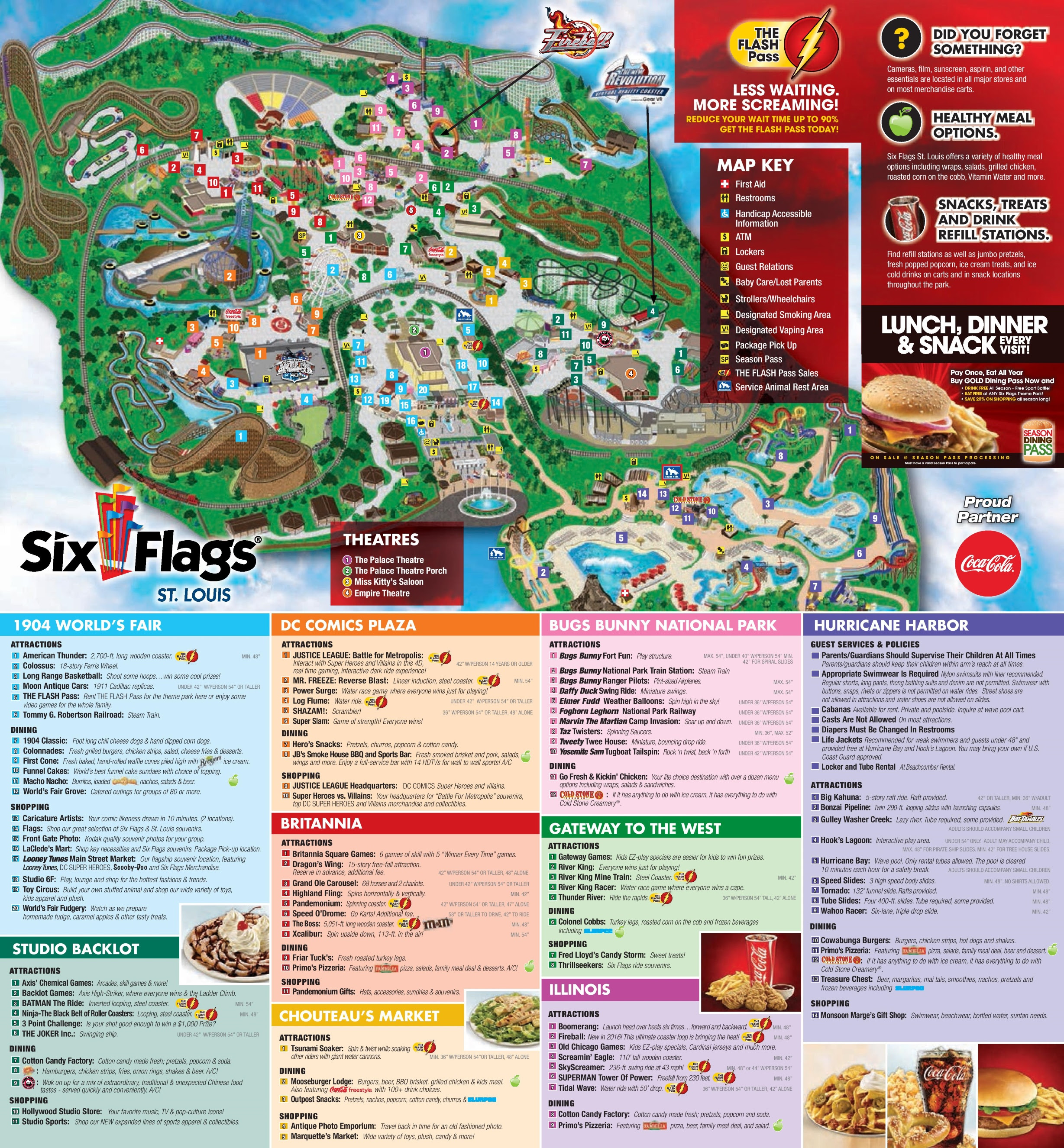 Six Flags St Louis Map | Time Zones Map World
