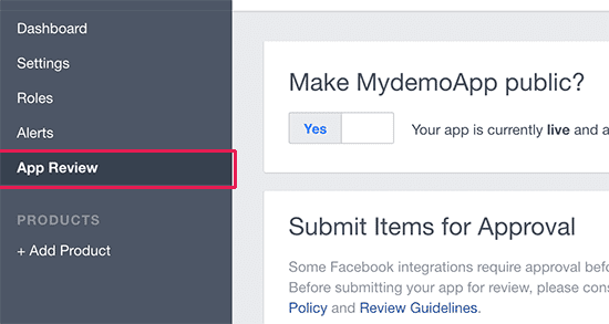 Make your app public Make your app public
