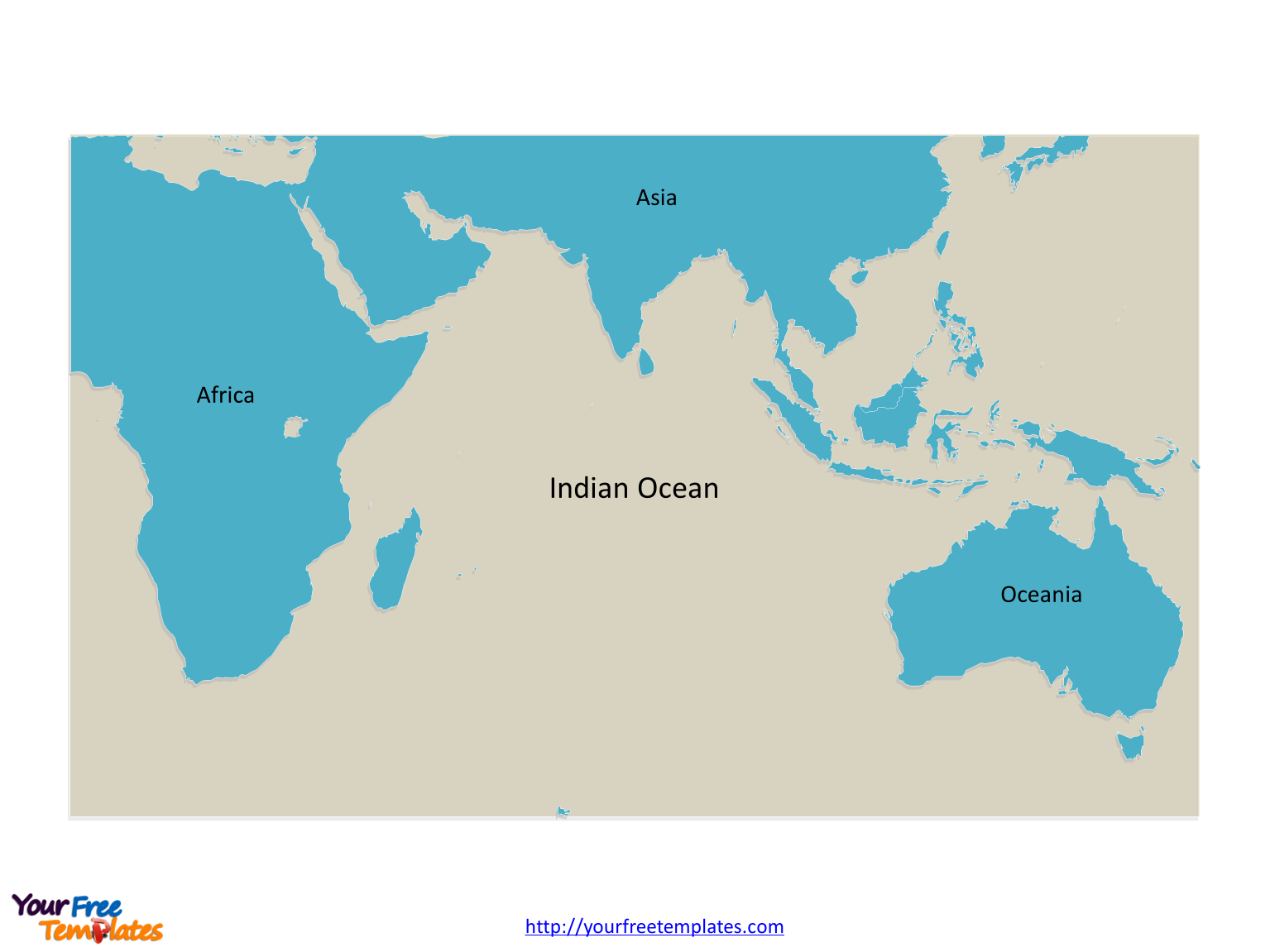 Indian Ocean on the Map