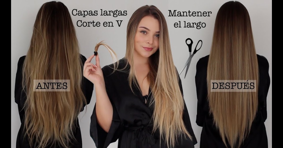 Corte De Pelo En Capas Largas Degrafilado