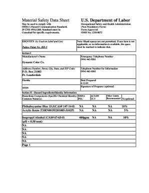 Dynamic Black Tattoo Ink Ingredients