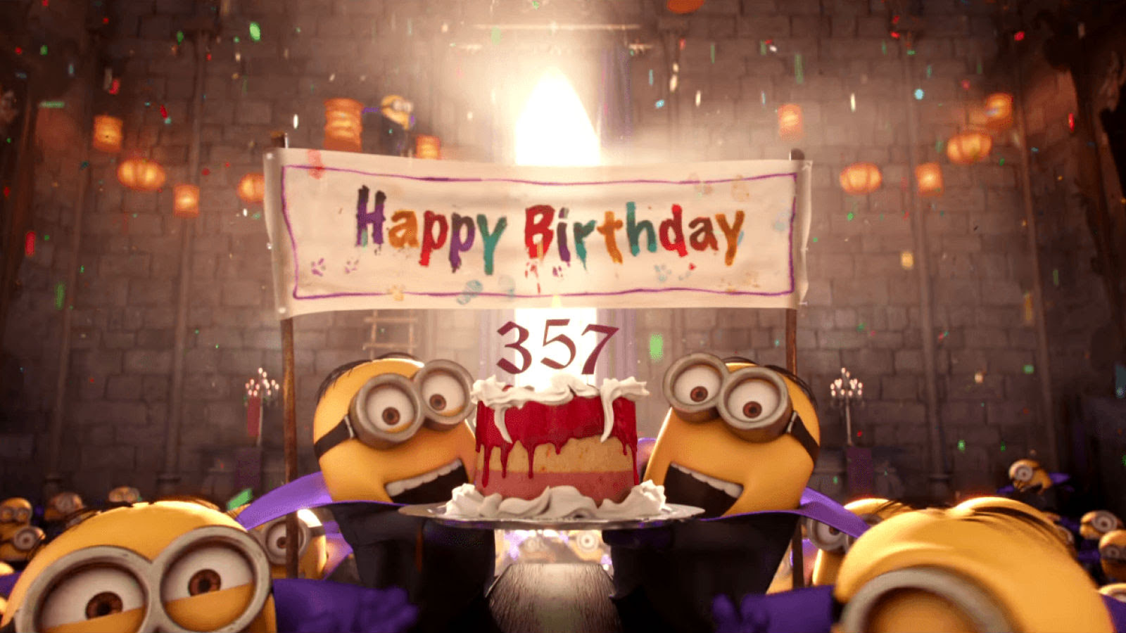 Resultado de imagem para minions birthday gif