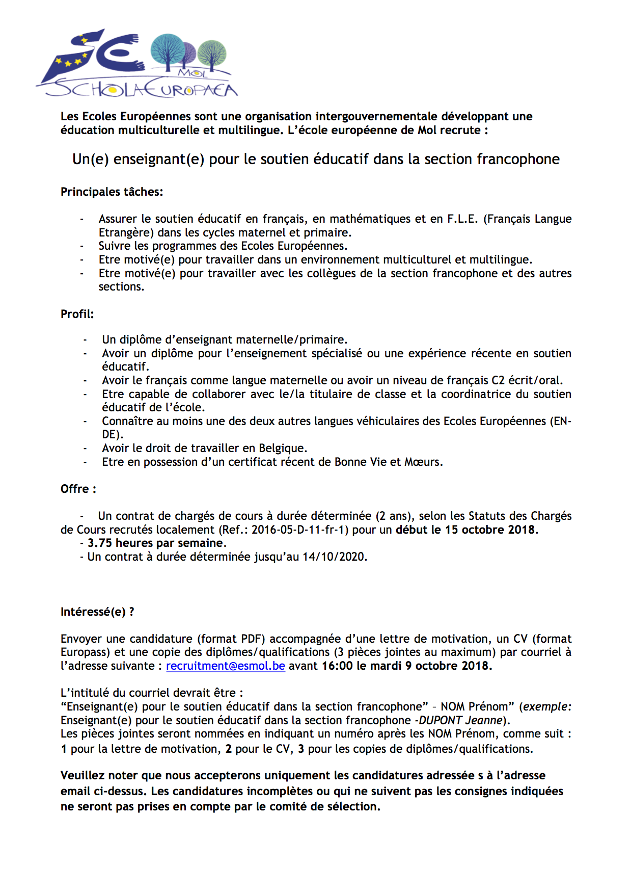 Lettre De Motivation Pour Ecole Etrangere