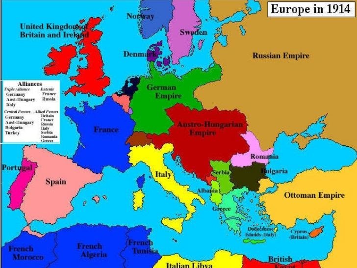 Europe 1914 Political Map | Draw A Topographic Map