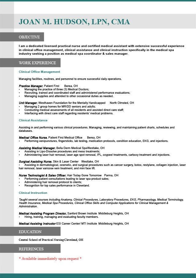 sample resume for teacher changing careers