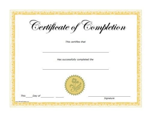 Free Printable Fill In Certificates 18 Best Free Certificate