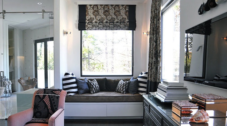 Built In Window Seat - Contemporary - bedroom - Lucinda Loya Interiors