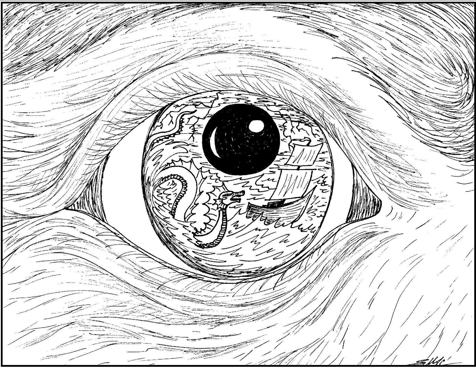 Eye Coloring Pages For Adults - I Will Burn