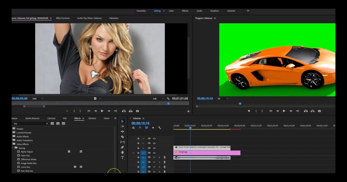 Green Screen Premiere Pro - How to work with a green screen in Adobe