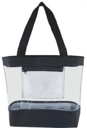 Tote Bag: Tote Bag With Clear Pocket