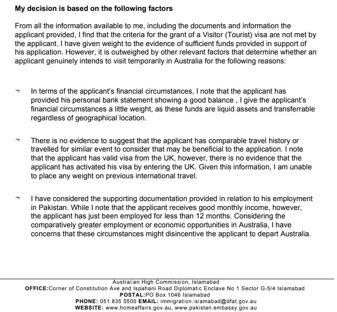 [download 18 ] Rejection Sample Appeal Letter For Visa Refusal Canada