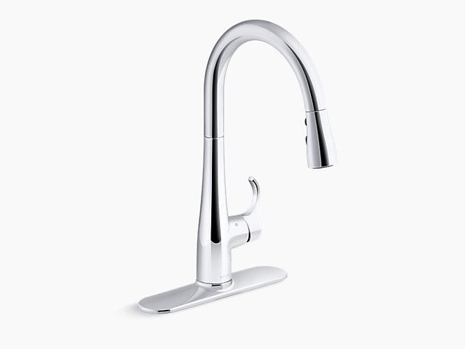 Kitchen Faucets Kohler Kohler Mistos Single Handle Pull Out Sprayer Kitchen Faucet In 9724