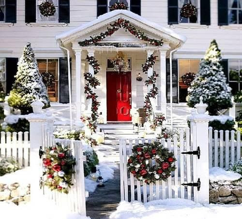 Christmas Decorations Outdoor Ideas Columns
