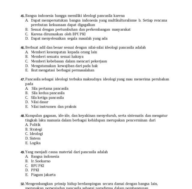 Soal Pengetahuan Umum Dan Kunci Jawaban  TK Paud