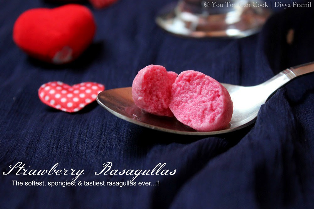 Strawberry Rasagulla | Valentine's Day Rasagulla