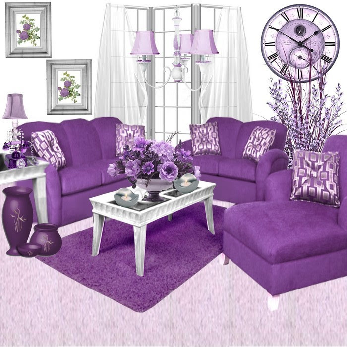 Wohnzimmer lila gestalten: 79 tolle Deko Ideen