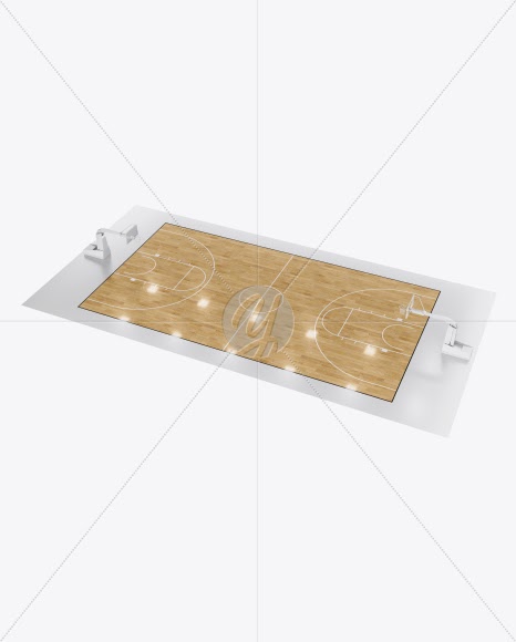 Download Download Basketball Court Mockup Half Side View Psd PSD Mockup Templates