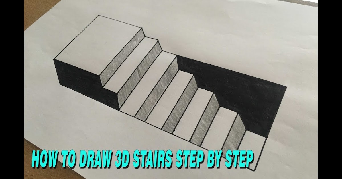 Step By Step 3D Drawings For Beginners / Drawing easy step by step