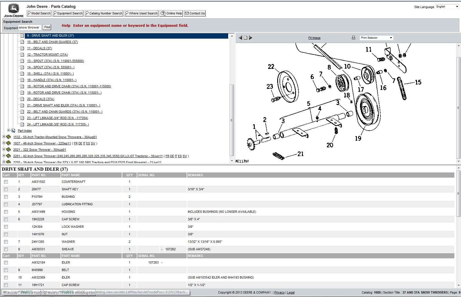 John Deere 47 Snowblower Parts Diagram - Diagram For You