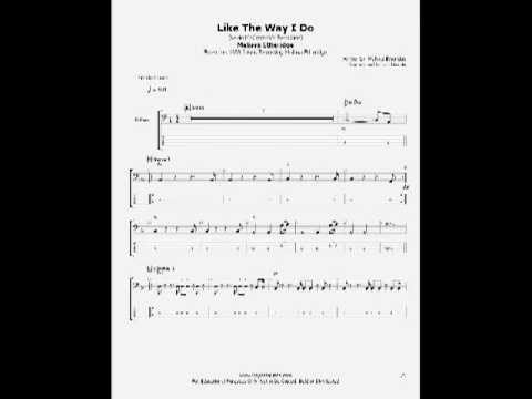 Bass Transcriptions - PlayBassLines.com: Like The Way I Do - Slap & Pop  Bass Line