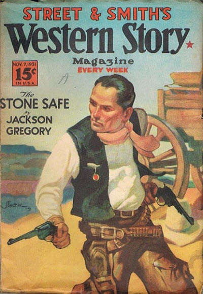 Western Story Magazine, November 7, 1931 cover by J.P. Falter Western Story Magazine, November 7, 1931 cover by J.P. Falter