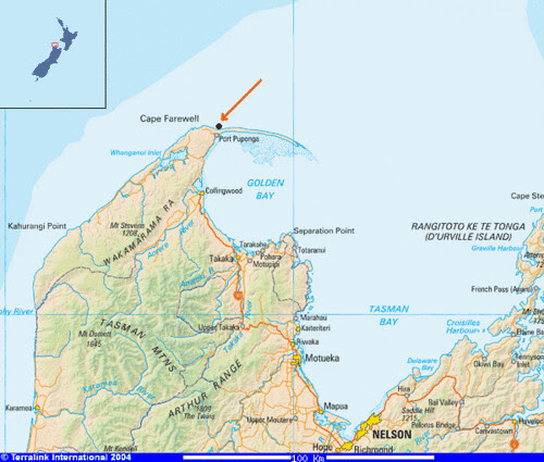 map Cape Farewell