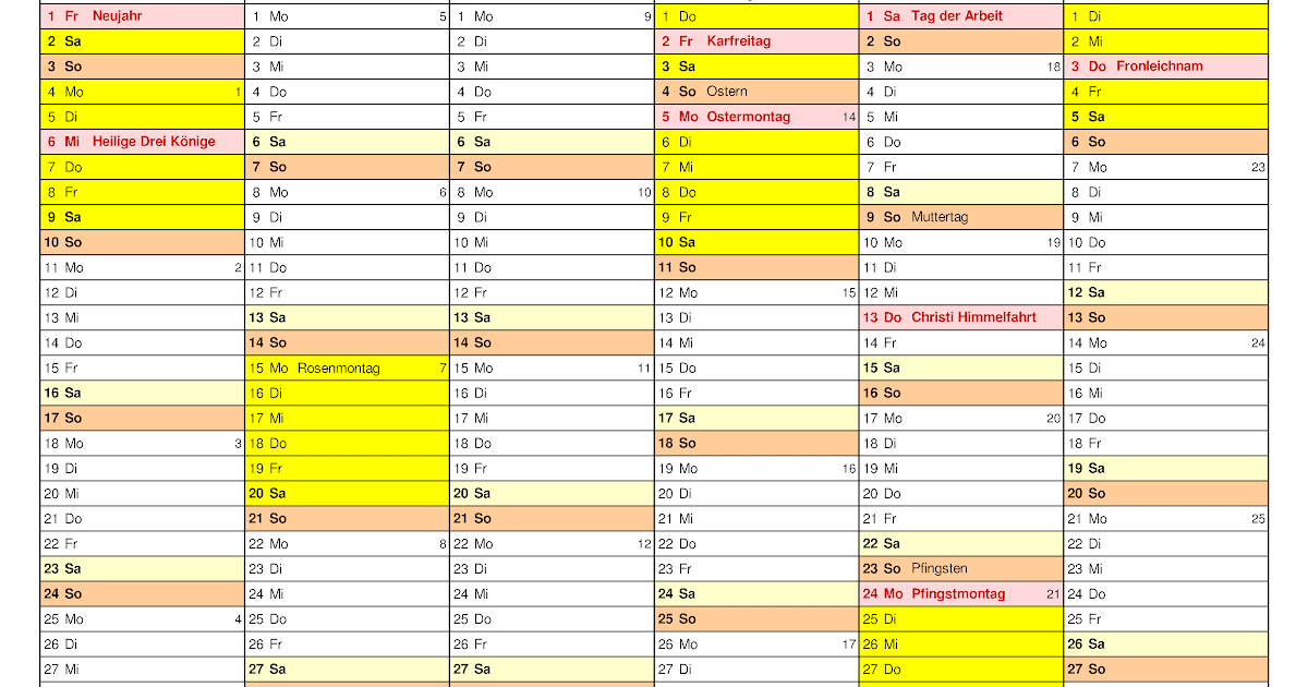 Kalender 2021 Nrw - Sommerferien 2021 NRW Kalender PDF | The Beste Kalender