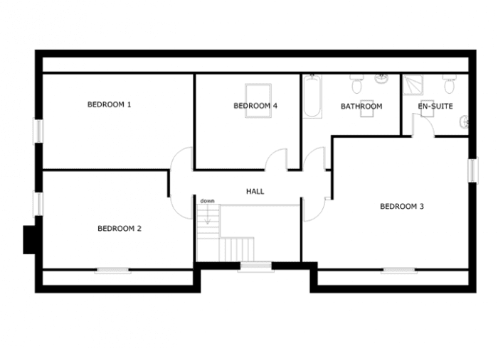 3 Bedroom Bungalow Floor Plans Uk Modern House