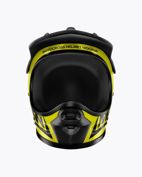 Download Motocross Helmet Mockup - Front View | Mockup Mobile App