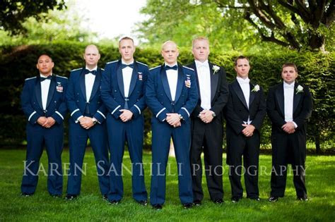 Air Force mess dress and black tuxedos Wedding Air Force mess dress and black tuxedos Wedding