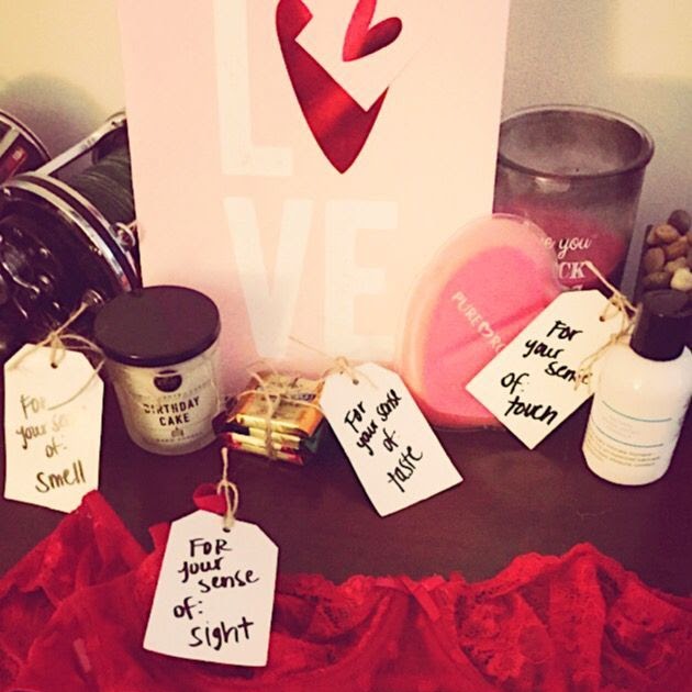 Valentines Day Gift for Him the five senses gifts for your