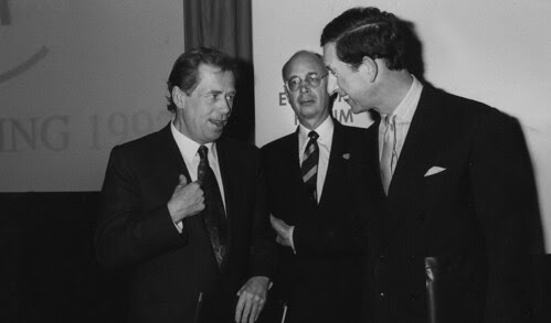 Vaclav Havel, Klaus Schwab, Prince Charles - World Economic Forum Annual Meeting 1992