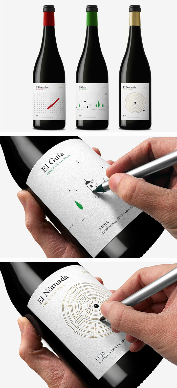 Interactive Wine Bottle Designs Interactive Wine Bottle Designs