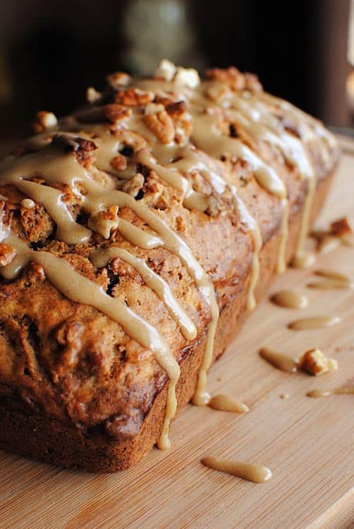 20 Apple Desserts Recipes - Ioanna's Notebook Caramel-Glazed Apple Bread \\ PasstheSushi.com