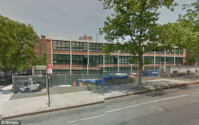 School: Chalmers earns $129,920 a year and has been principal at PS 132, pictured, in the Bronx for around six years